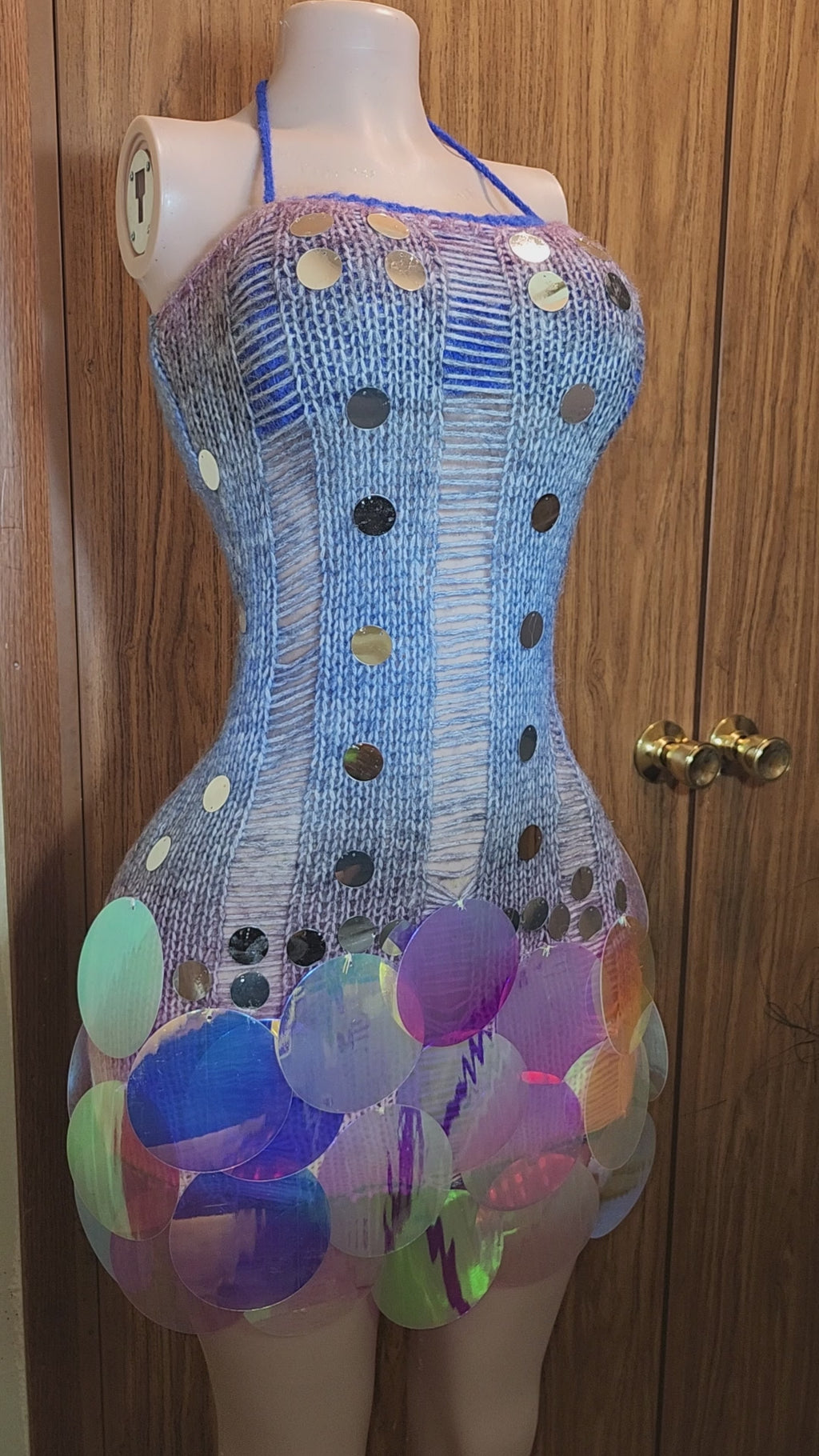 Knitted Sequin Dress