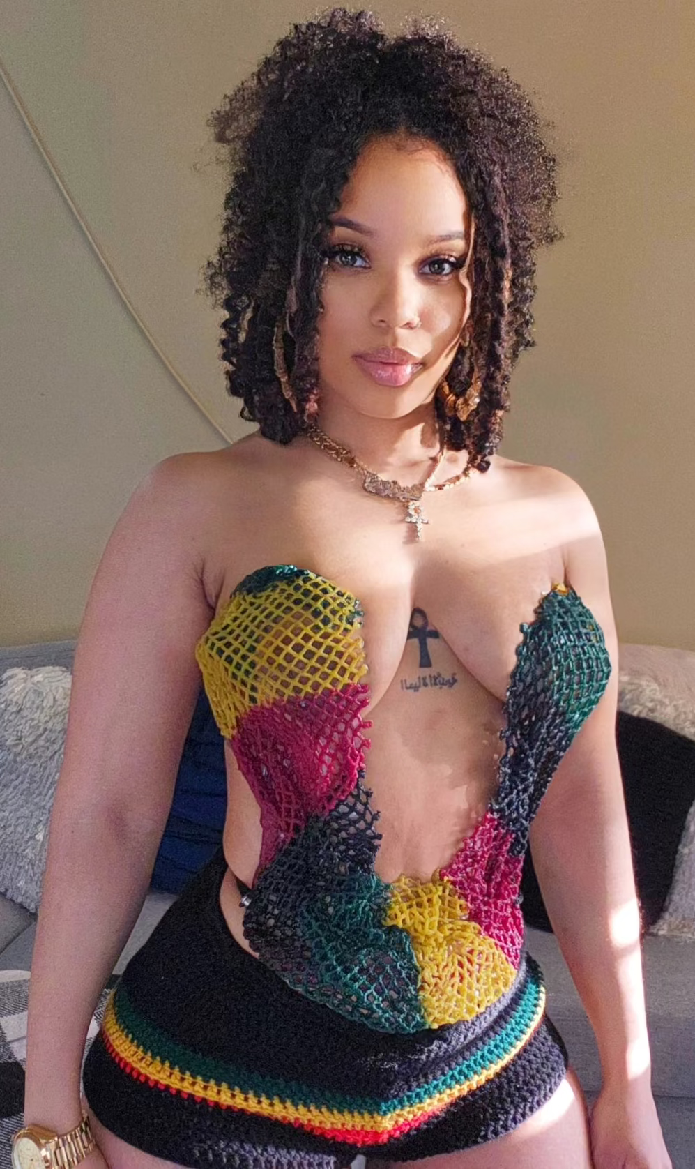 Rasta Corset Top
