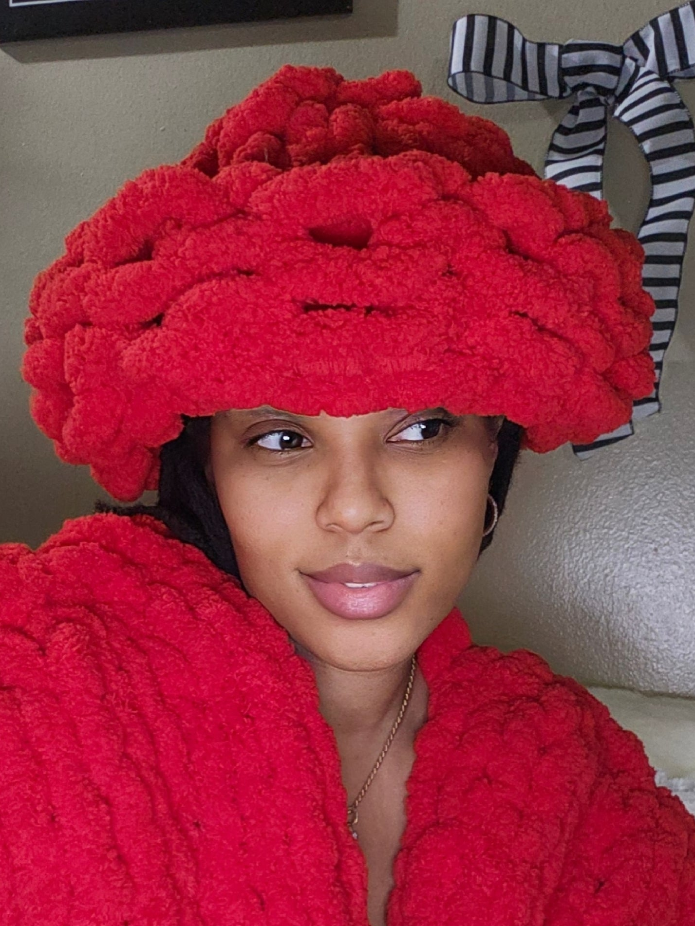 Chunky Knit Bucket Hat