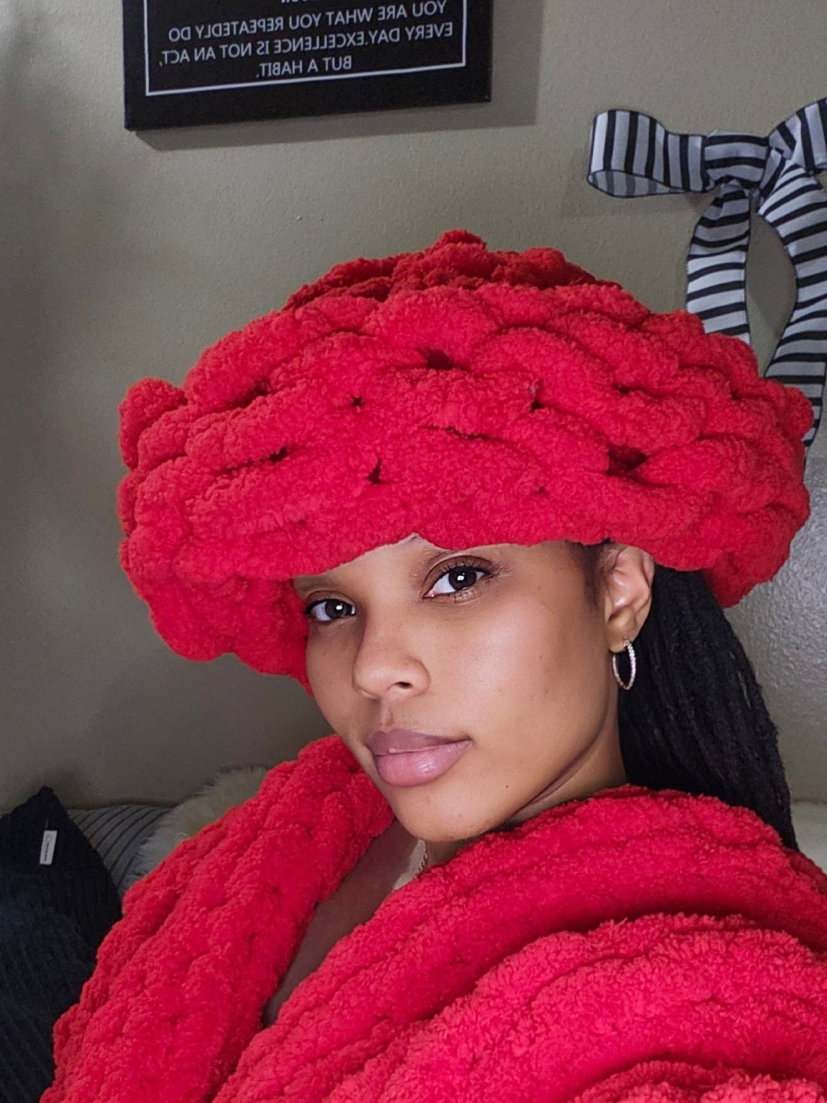 Chunky Knit Bucket Hat